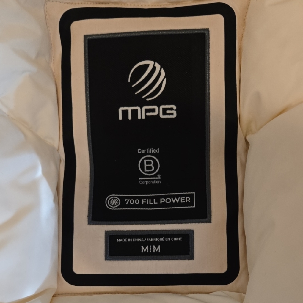 MPG 700 Fill Power Cream Jacket